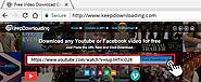 Keepdownloading YouTube,Facebook,Dailymotion,Vimeo,Metacafe videos and more by pasing the url
