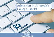 Direct Admission in St Joseph's College | St joseph college admission 2019