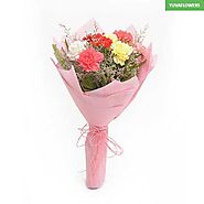 Multicolored Carnations - Bouquet