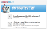 The Moz Top 10 | SEOmoz