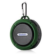 C6 Bluetooth Speaker with Big Sucker IP56 Waterproof - Green
