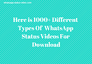 WhatsApp Status Video Download, WhatsApp Status Video, WhatsApp Status