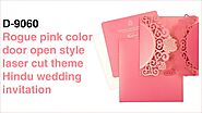 Open door style laser cut Hindu wedding Invitation