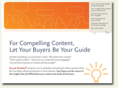 For Compelling Content, Let Your Buyers be Your Guide (free eBook)