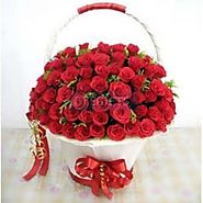 Romantic Roses Basket