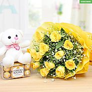 Yellow Roses Hamper