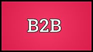 b2b meaning