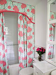 How do you choose a shower curtain for a small bathroom?