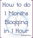 How to do 1 Months Blogging in 1 Hour | Best2KeepitSimple.com