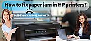 How to Fix paper jam in HP printers?