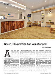 Great Start to 2019 - Capstone Dental features in 2 magazine articles - "Seven Hills practice has lots of appeal" and...