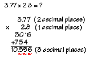 Numbers - Multiplying Decimals - First Glance
