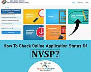 How To Check Online Application Status Of NVSP?