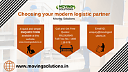 Choosing your modern logistic partner – Moving Solutions