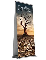 Vela Double Sided Outdoor Retractable Banner Stand | BannerStandPros.com