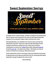 Sweet September Savings