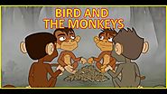 Bird and the Monkeys | Panchatantra Tales | Moral Stories For Children | Chiku TV English