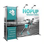 Hopup 10' Tension Fabric Pop-Up Display | Perfect For Trade Shows