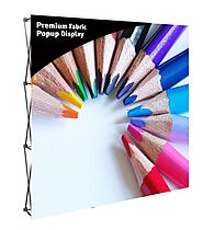 Premium Fabric Popup 8' Display | TradeShowDisplayPros.com
