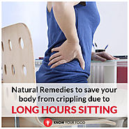Natural Remedies to save your body from crippling due to long hours sitting
