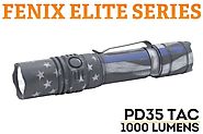 3. Fenix PD35 TAC Thin Blue Line cerakote finish