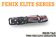 6. Fenix PD35 TAC Thin Red line Cerakote Finish