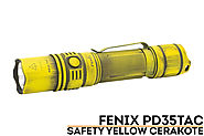 8. Fenix PD35 TAC Safety Yellow Battleworn