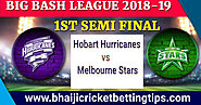 Hobart Hurricanes vs Melbourne Stars, 1st Semi-Final
