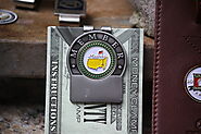 The Masters Green Spring Loaded Money Clip