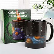 COLOR CHANGING SOLAR SYSTEM HEAT SENSITIVE DRINKING CUP FOR HOT WATER MILK TEA COFFEE DRINKS (330ML)