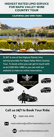 Highest Rated Limo service for Napa Valley Wine Country Tour