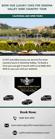 Book Our luxury Cars for Sonoma Valley Wine Country Tour
