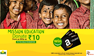 Win ₹ 25,000 Amazon India Gift Card simply by donating from as little as ₹ 10