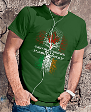 American grown with irish roots t shirt