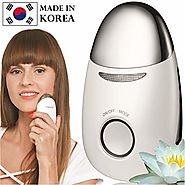 Korean Face Massager - Galvanic Microcurrent Face Lift Machine - LED Red Light Therapy Facial Skin Tightening Device ...