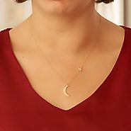 No:3 Crescent Moon and Star Necklaces