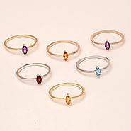No:10 Colorful Gemstone Rings