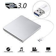USB 3.0 External DVD Drive ,Findway Ulter Portable Slim External CD Drive,CD DVD Write Burner Superdrive High Speed T...