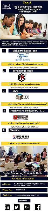 Top 5 Best Digital Markting Training Institute Nea Infographic Template