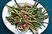 Chargrilled Asparagus w/- Preserved Lemon - Herbs of Gold