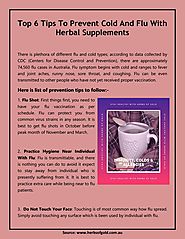 Top 6 Tips To Prevent Cold And Flu With Herbal Supplements by Herbs OF Gold - Issuu