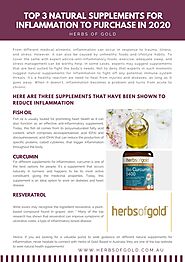 Top 3 Natural Supplements for Inflammation to Purchase in 2020 by Herbs OF Gold - Issuu