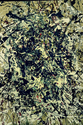 Kasper Bergholt - Weekend work 1: Pollock-ish drip painting, 17 layers thus far. #painting #pollock