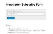 Email Submit Form - WordPress Plugin
