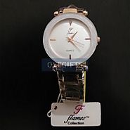Flames Limited Edition Cream Color Watch