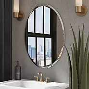 Go for an all mirror themed style for the small bathroom