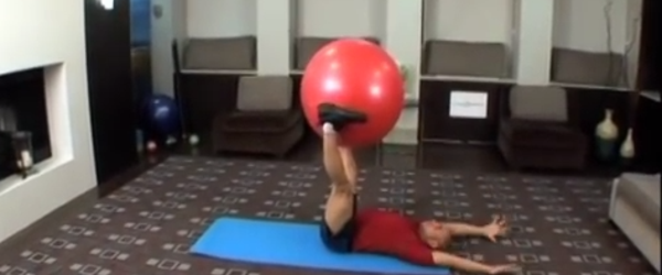 Headline for Back Exercise with Stability Ball