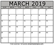 Printable March 2019 Calendar