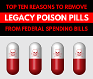 Top 10 Reasons to Remove Legacy Poison Pills from Federal Spending Bills