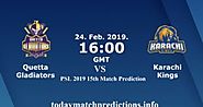 Today Match Prediction - Who Will Win Today Match